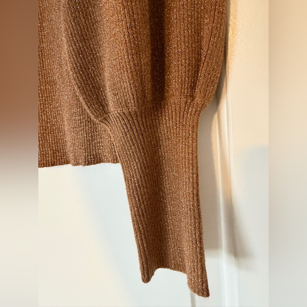 NWT Ann Taylor metallic blouson sweater - Picture 8 of 11
